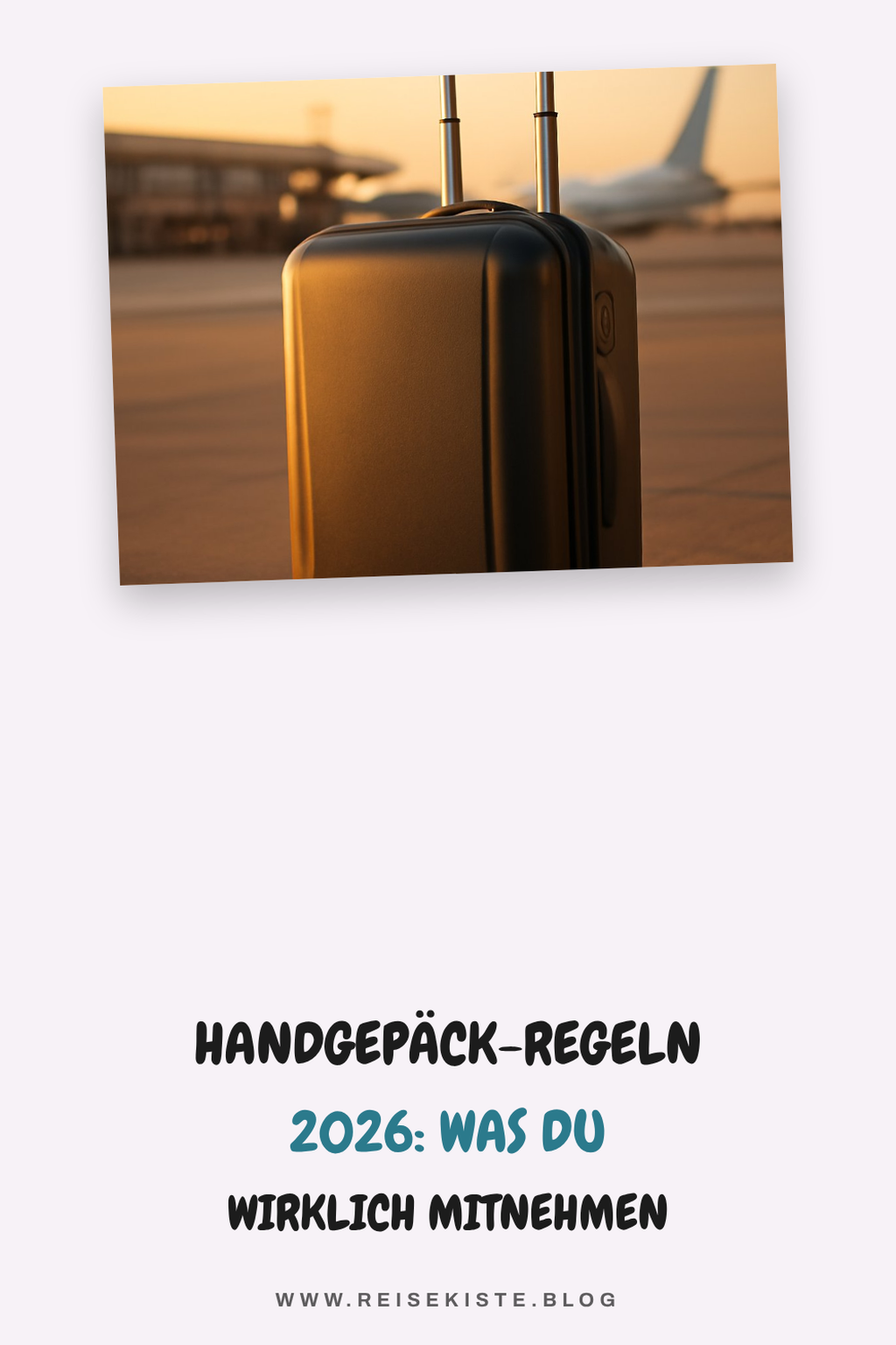 Handgepäck-Regeln 2026: Was du wirklich mitnehmen darfst