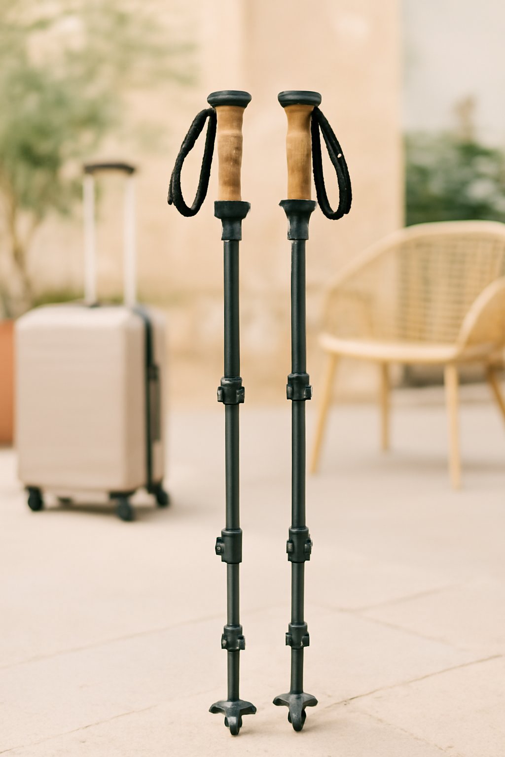 Verstellbare Wanderstöcke Aluminium 100-135 cm