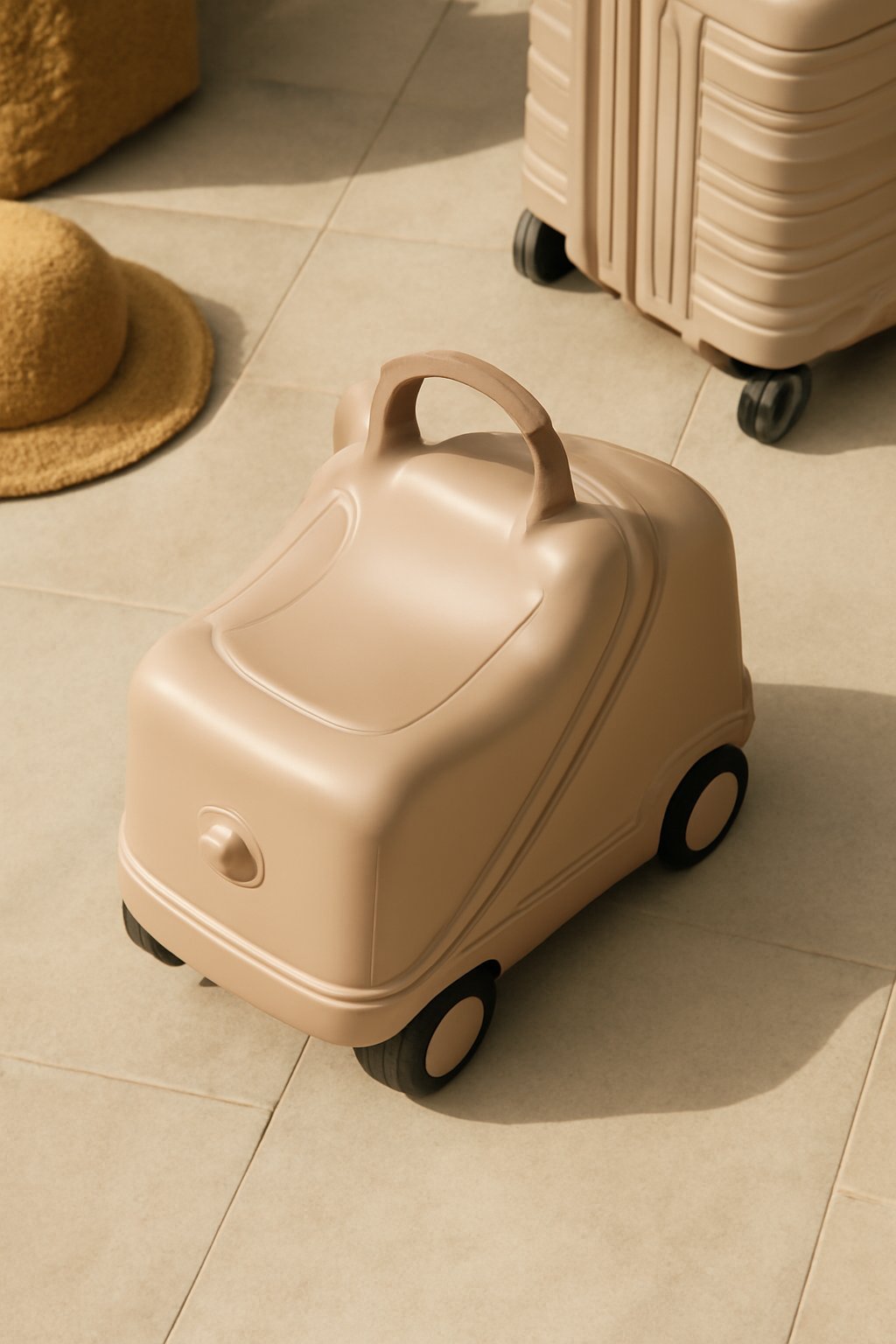 Kinderkoffer mit Sitzpolster