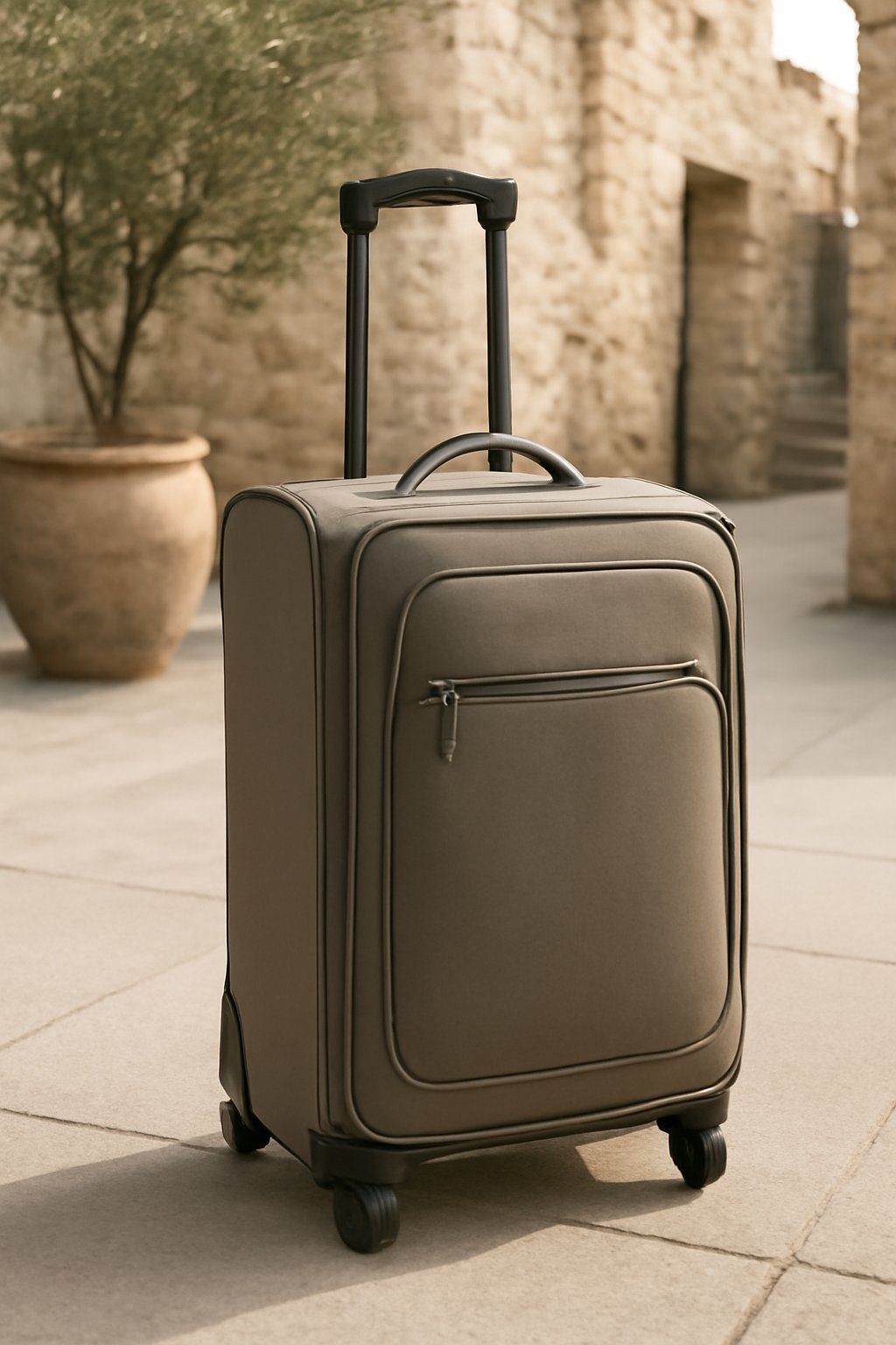 Reisetasche mit stabilen Rollen