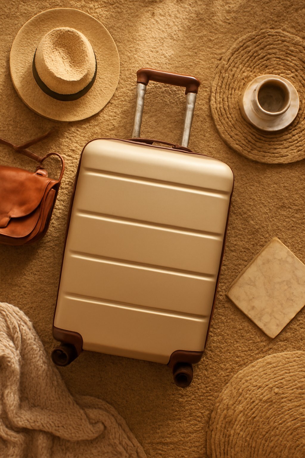 Reisekoffer mit USB-Ladeanschluss