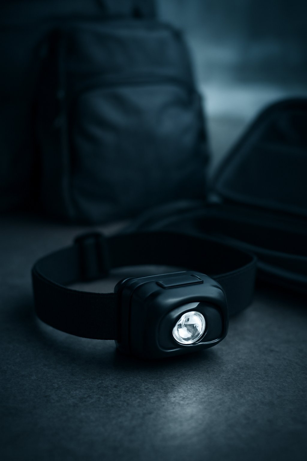 Stirnlampe mit Blinklicht