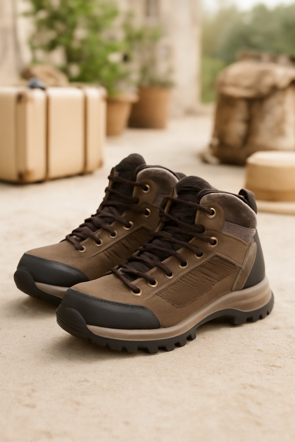 Wanderschuhe im Sportgeschäft