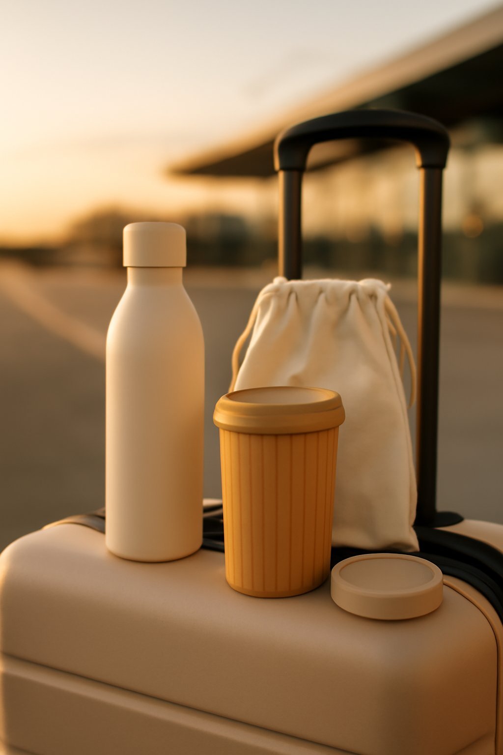 isolierte Edelstahl Wasserflasche