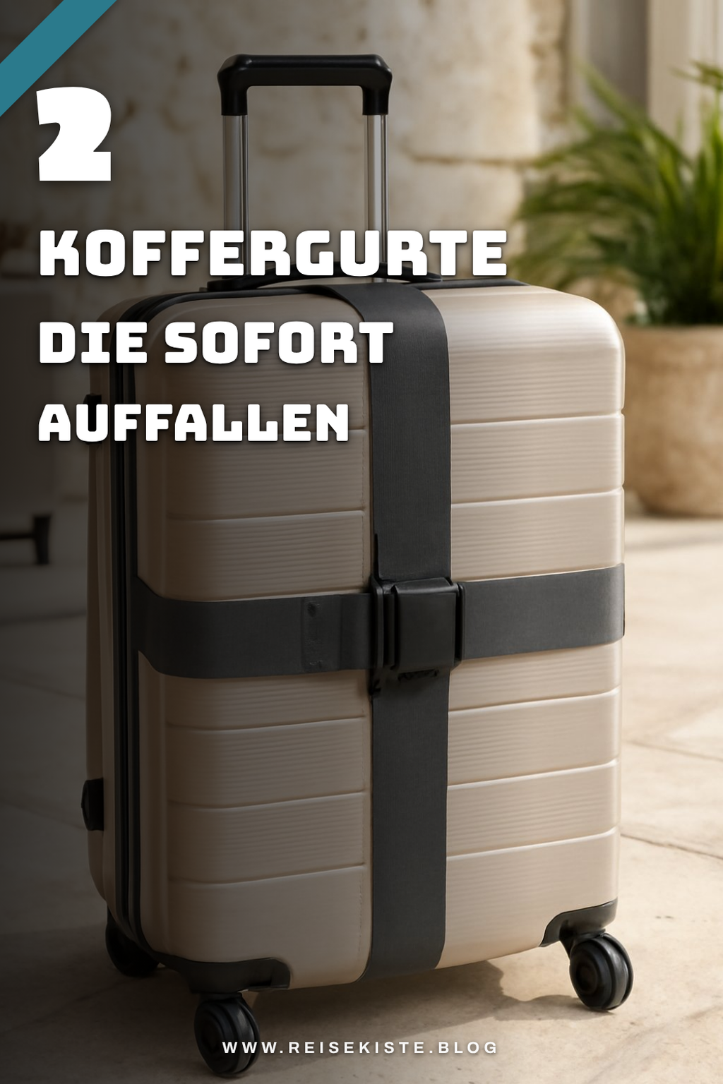 Koffergurt für mehr Sichtbarkeit