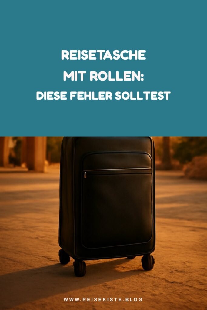 Reisetasche mit Rollen: Diese Fehler solltest du vermeiden