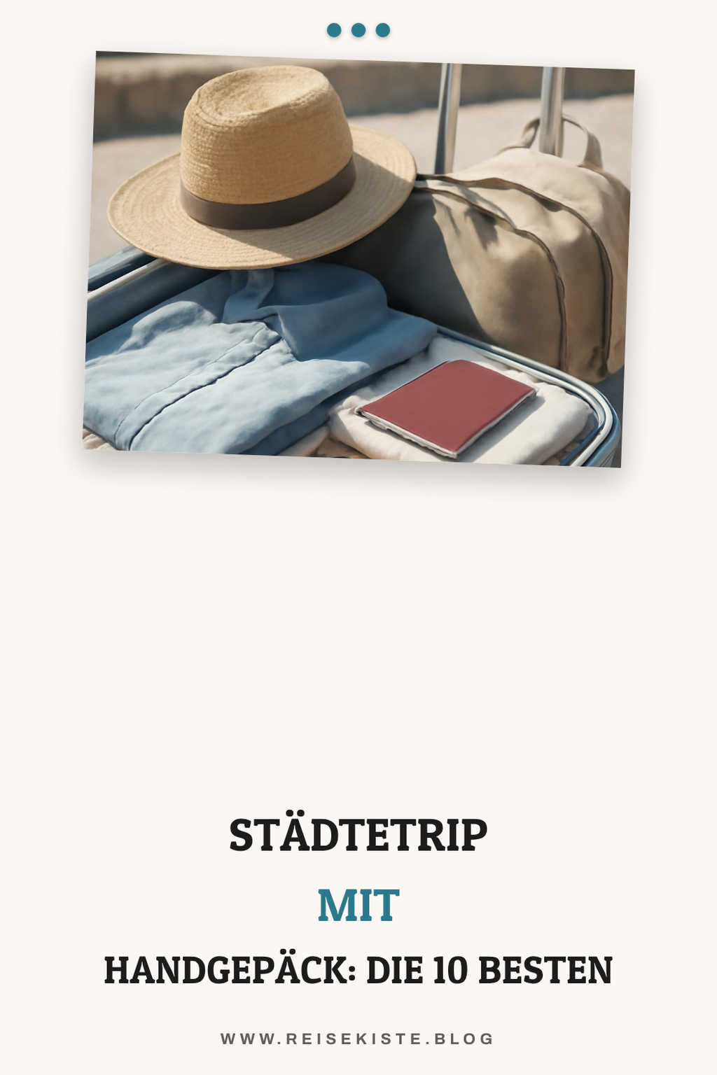 Städtetrip mit Handgepäck: Die 10 besten Packtipps — Städtetrip Handgepäck: 8