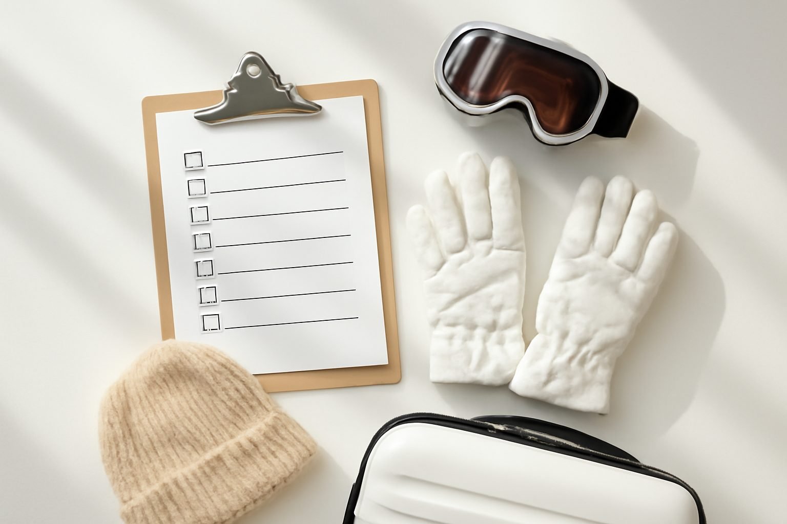 Packliste Skiurlaub Excel: Checkliste zum Ausdrucken